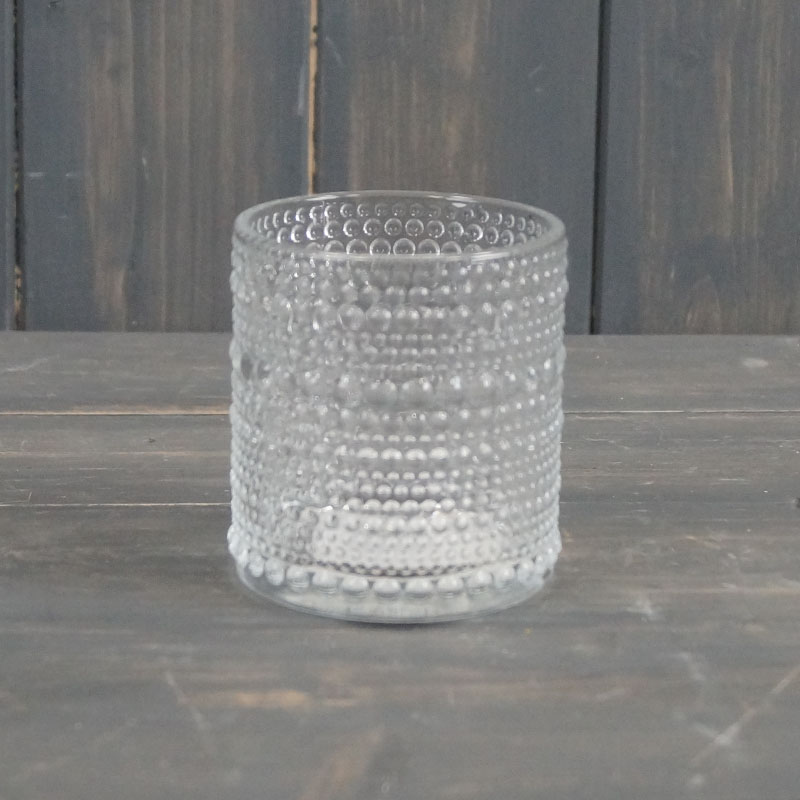 Clear Dimple Glass Pot detail page